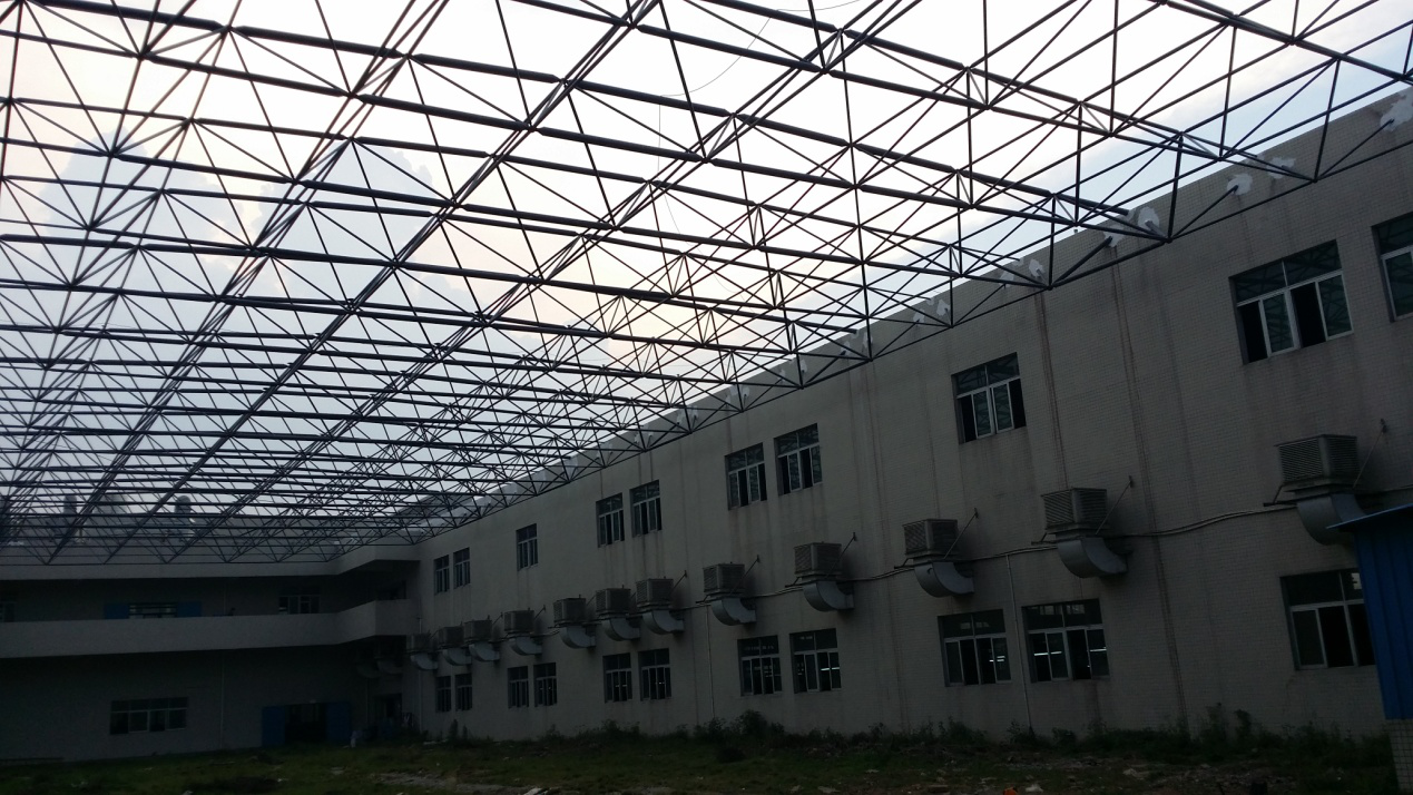 江门新辉工厂中厅网架项目